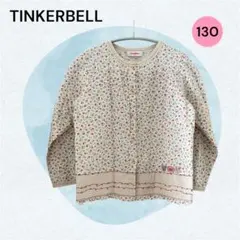 ティンカーベル 130 ブラウス 小花柄 綿麻 前開き 刺繍 フリル 女の子