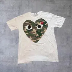 PLAY COMME des GARCONS カモフラハート Tシャツ 正規品 - メルカリ