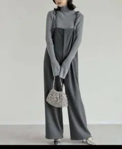 Re:EDIT ウールタッチリボンサロペット Lサイズ