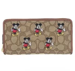 COACH コーチ ミッキー 刺繍 長財布 ディズニーコラボ 新品 - メルカリ