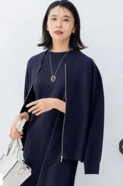 たあ坊様専用です。23区 ヴィスコースストレッチ ニットブルゾン