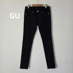 【GU】スキニー　61　S　レディース　ボトムス　黒　ストレッチ