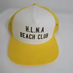 H.L.N.A BEACH CLUB メッシュキャップ イエロー