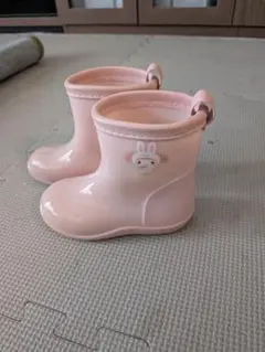 ウサギのイラスト付き　マイメロ　ピンク長靴