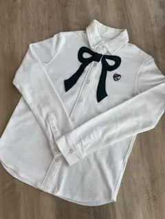 Jack Bunny!! 長袖ポロシャツ リボン柄