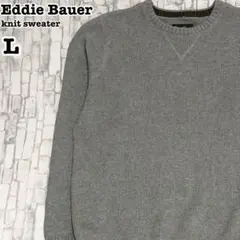 エディーバウアー US アメリカ古着 無地 コットン ニット L