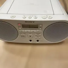 SONY ポータブルCDプレーヤー ZS-S40 ホワイト ソニー 2018年製のサムネイル