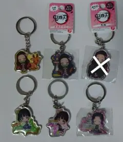 鬼滅の刃　ご当地キーホルダー　ねずこ　しのぶ　カナヲ　北海道　京都　奈良　姫路