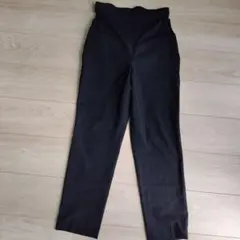 ハイウエストストレッチカジュアルパンツ 黒マタニティ用　ユニクロ