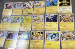 ピカチュウXY1、ライチュウR、サンダー、レントラーRエレブー、エモンガR R等