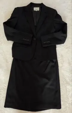 【美品】THEORIA ストライプ ブラック スカートパンツセットアップ 11