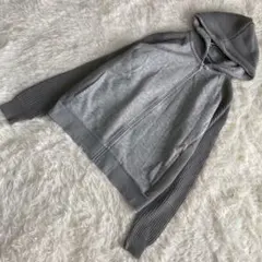 Calvin Klein パーカー グレー L カジュアル 羽織り ジッパー