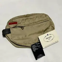 PRADA プラダ ナイロン ポーチ ベージュ ナイロン製 メンズ