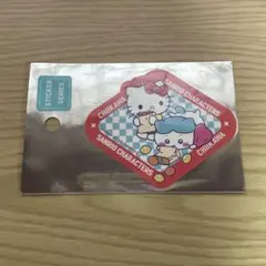 【ちいかわ✖︎サンリオキャラクターズ】　ステッカー　ハチワレとハローキティ