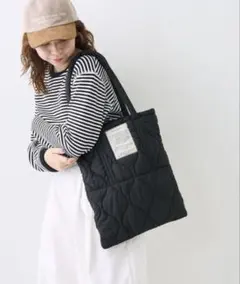 キルティングトートバッグ