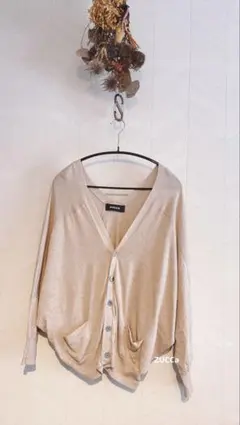 ZUCCa　変形コットンカーディガン