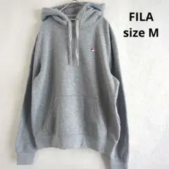 【超美品】FILA フィラ　裏起毛　パーカー　グレー　M　コストコ