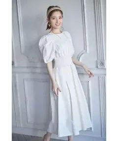 tocco closet 半袖ワンピース ホワイト M B1418