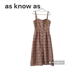 SL39【asknowas】ジャンパースカート　ウール混　後ろウエストゴム