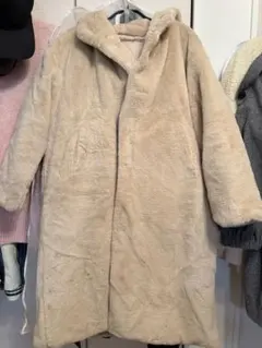 y*y様 極美品 ZARA ザラ フェイクファー コート ビッグカラー テディベ 