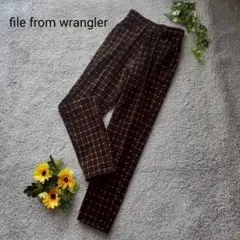 希少WranglerFileラングラー コーデュロイパンツ チェック 綿100%