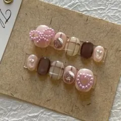 現品クリスマス　ピンク　チェック　サイズオーダー