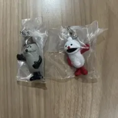 ガチャガチャ　パペットスンスン めじるしアクセサリー　ノンノン＆ゾンゾン