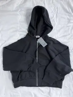 JEANASIS ブラック フード付きパーカー Fサイズ