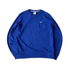 ナイキ NIKE ワンポイント刺繍 スウェット トレーナー XL 青のサムネイル