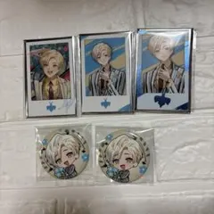 にじさんじ 緋八マナ 缶バッジ チェキ風カード 5個セット