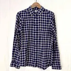 ユニクロ　チェック柄　ネルシャツ　レディース