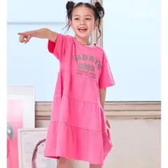 マーキーズ　【COTTON from U.S.A】ティアードハンソデワンピースのサムネイル