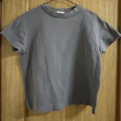 GU コットン クルーネック Tシャツ グレー M
