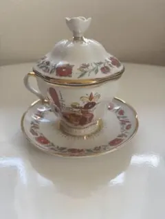 真珠☆ミキモトインターナショナル☆テディベア陶製小物入れジュエリー