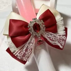 ハンドメイド＊ペンライトリボン＊キンブレリボン＊ヘアゴム＊推し活＊赤＊No71 ハンドメイド＊ペンライトリボン＊キンブレリボン＊ヘアゴム＊推し活