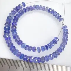 キラキラ宝石質✨タンザナイト＊ボタンカット全長約20cm＊m39
