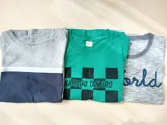 150cm　男の子用　半袖ミニオン上下パジャマと鬼滅の刃、Tシャツ　６点セット