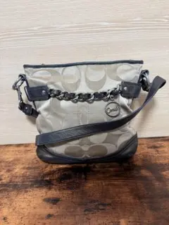 コーチ　ショルダーバッグ　レディース　バッグ　シグネチャー　中古　リユース