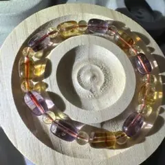 【#115】 天然石 ブレスレット アメジスト シトリン 20%OFF