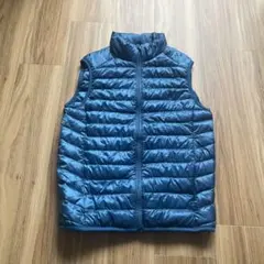 00s old uniqlo ダウンベスト 光沢 y2k 短丈 archive