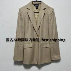 LANDS'END ランズエンド　ベージュ　ジャケット　テーラードジャケットのサムネイル