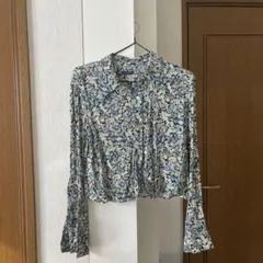 ZARA 花柄　総柄シャツ