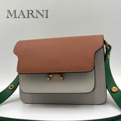 【極美品】MARNI マルニ トランク スモール ショルダーバッグ レザーのサムネイル