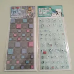 新品未使用　スヌーピー トムとジェリー　ドロップブロックシール　タイルシール
