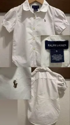 Ralph Lauren 半袖パフスリーブシャツ 110cm ホワイト