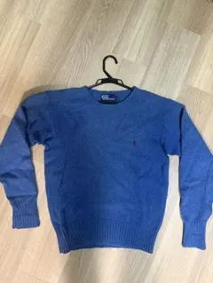 Polo by Ralph Lauren 青 セーター Mサイズ