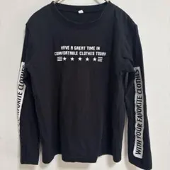 ロンT 長袖 130cm ブラック キッズ 男の子 長袖Tシャツ トップス 子供