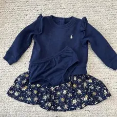 Ralph Lauren 12M ネイビー ワンピースセット
