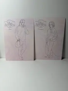 東京リベンジャーズ　アニメイトカフェ　イラストカード　2点セット