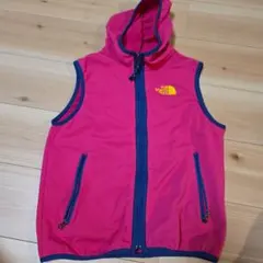 THE NORTH FACE フード付きベスト 150 ピンク